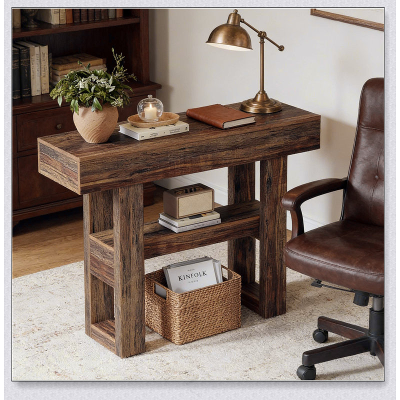 Table de canapé étroite, console