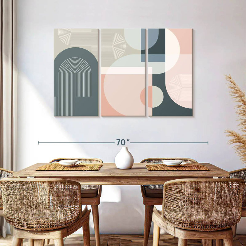 Arches abstraites de style Mid-Century Avery II, H 36 po x l 57 po