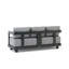 Granada Deep Seating Aluminum Sofa