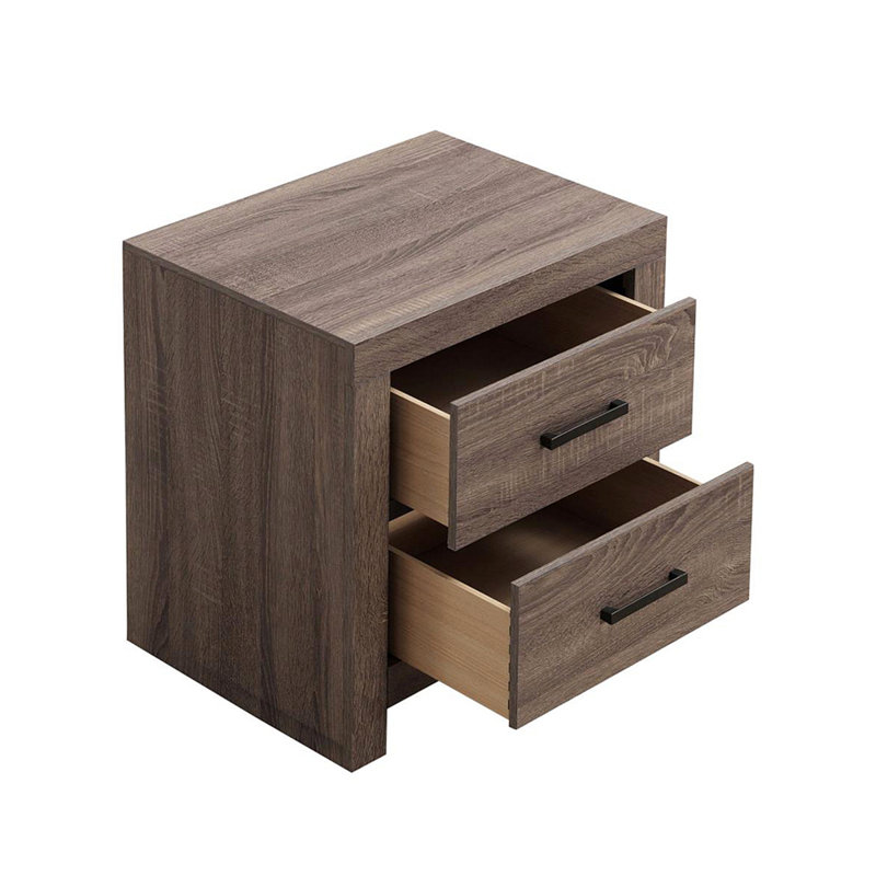2 Drawers MDF Nightstand