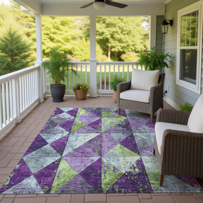 Tapis mauve intérieur / extérieur lavable à la machine Cinead ACN1721