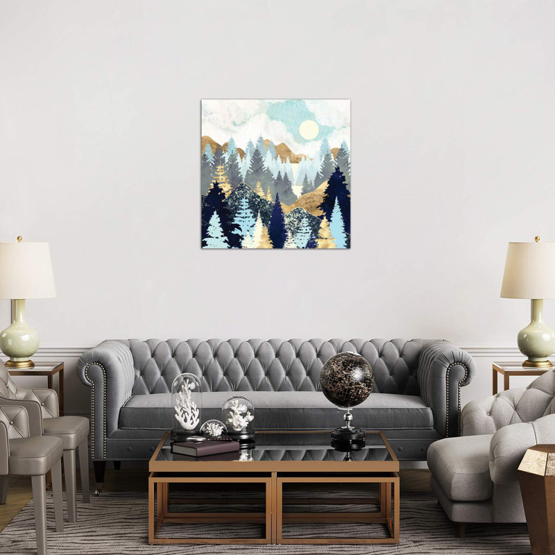 Forêt - impression, Toile tendue, H 37 po x l 37 po x P 1,5 po