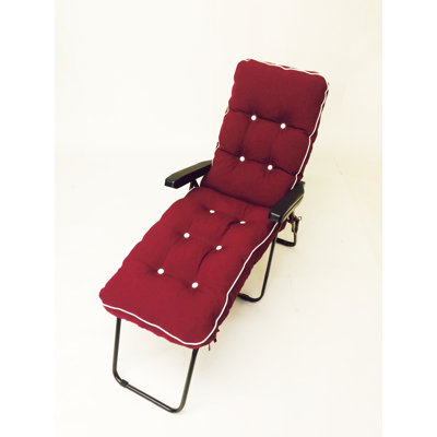 Leni 161 cm Long Reclining Single Chaise with Cushions