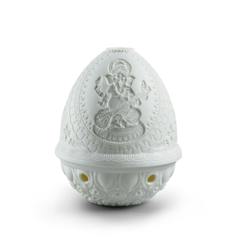Lithophane Veena Ganesha 4.72" Novelty Light