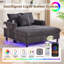 Chaise longue multifonctionnelle rembourrée-2067853852