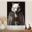 Loup blanc, sagesse de la grâce noble - loup, art mural-106092007-106092011