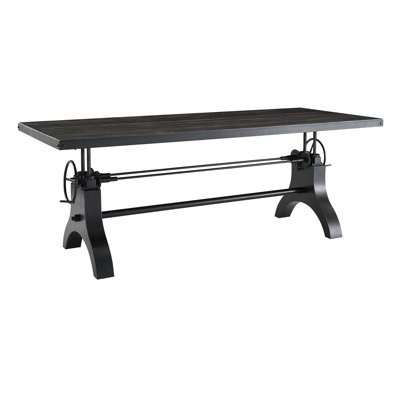 Table de salle à manger et de conférence à hauteur réglable véritable 96 po - noir par Modway