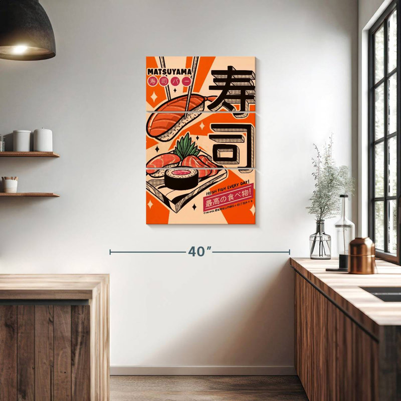 Yarlin Sushi Every Day, 38" H x 24" W