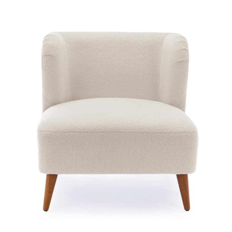 Fauteuil d'appoint Armands Boucle, Boucle blanc