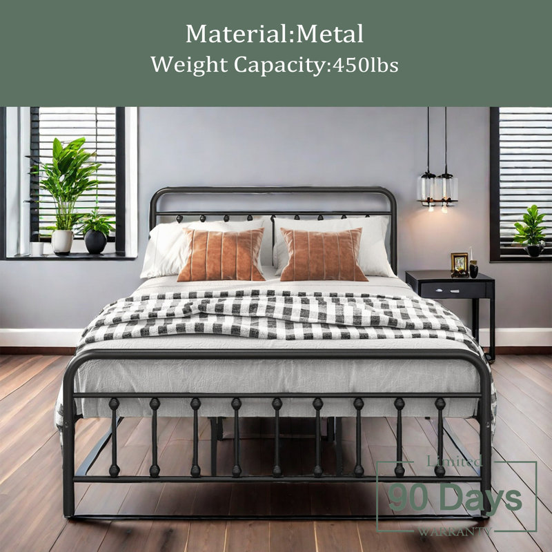 Cleophes Metal Platform Bed