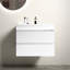 Meuble-lavabo mural de 30 po avec lavabo et rangement mural Alice pour salle de bain moderne, pré-assemblé-311358557
