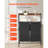 2 Tiers Laundry Sorter Tall Laundry Hamper with Wheels and Hooks 2 Section