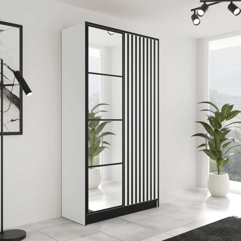 Rexhie 2 Door Wardrobe, White