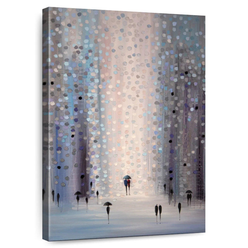 Avery Lovers In The Rain, 24" H x 16" W