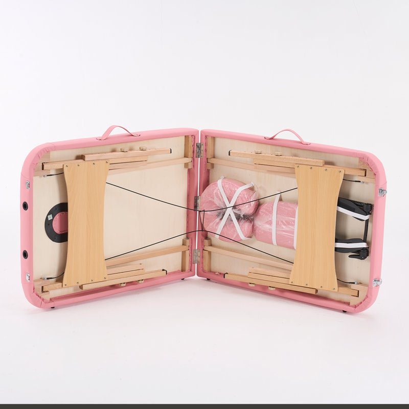 Table pliante portative 84,23 po, H 33,7 po x L 84,23 po x P 27,6 po, Rose