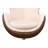 Jacobean Upholstered Swivel Accent Chair