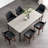 Modern Swivel Upholstered Faux Leather Solid Wood Dining Chairs-13474885