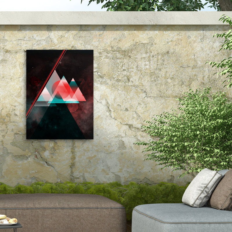 Toile extérieure Barrett Biggers Space Triangles, H 14 po x l 19 po