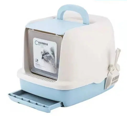 Gower Plastic Litter Box, Blue