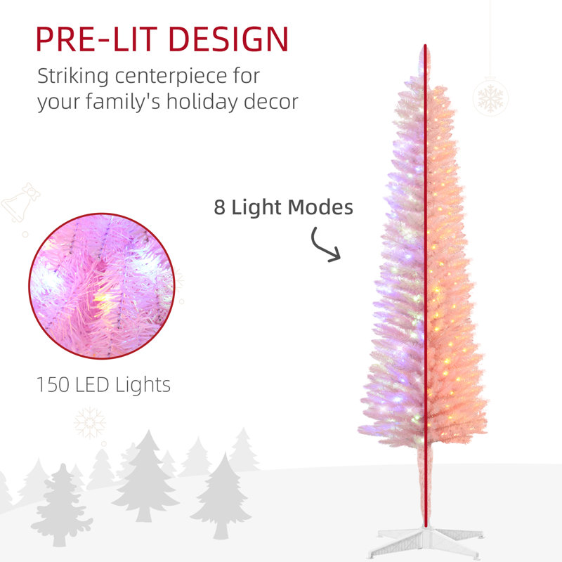 Arbre de Noël artificiel haute 6 pi avec crayons, 4'11"
