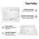 21'' x 18'' White Rectangle Vitreous China Drop In Bathroom Sink With Overflow