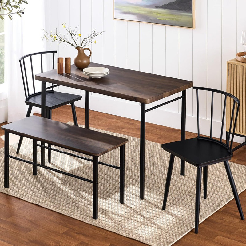 Ensemble de table de salle à manger 4 pièces avec 2 ...