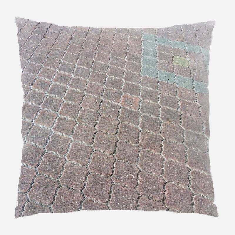 Coussin décoratif brique