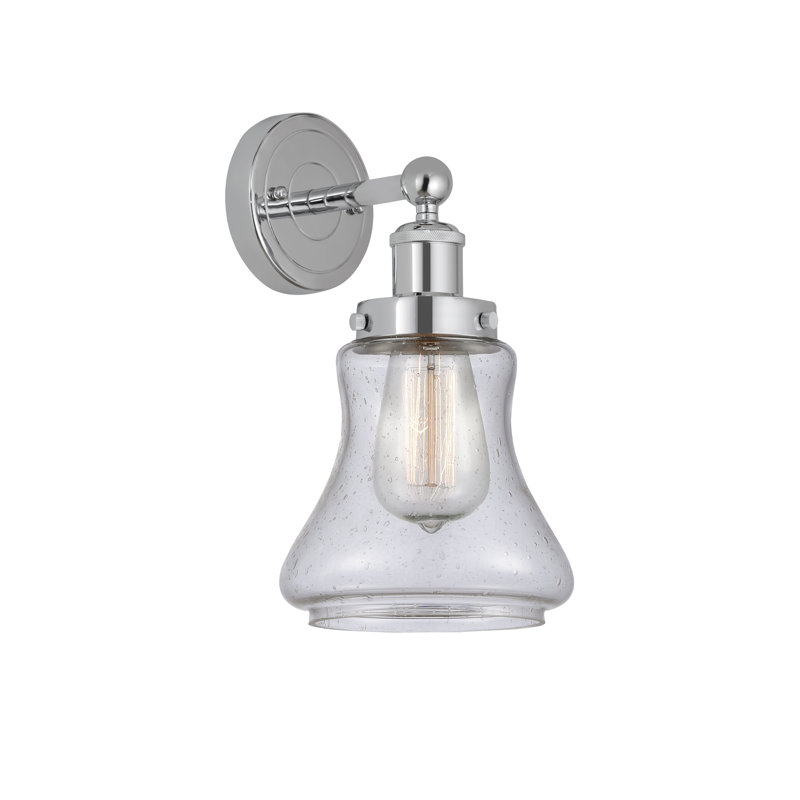 Chickasha Armed Sconce, Polished Chrome, Seedy