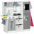 Play Kitchen Set For Kids, Kids Kitchen Playset With Lights Sounds, Apron And Chef Hat, Ice Maker, Microwave, Towel Rack, Utensils, Range Hood, Fun With Friends, For Ages 3-6 Years, White