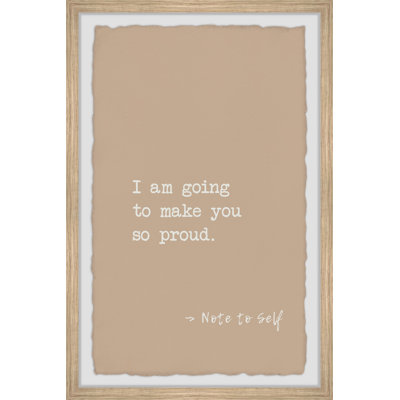 Make You Proud II by Marmont Hill - Single Picture Frame Print