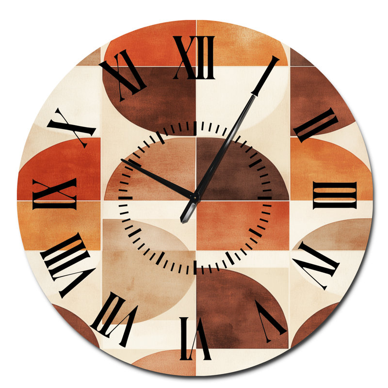 Horloge murale Crescent Rhythm - Mid-Century, Surdimensionné
