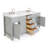 Aberdeenshire 72" Double Bathroom Vanity with Carrara White Marble Top-85364537