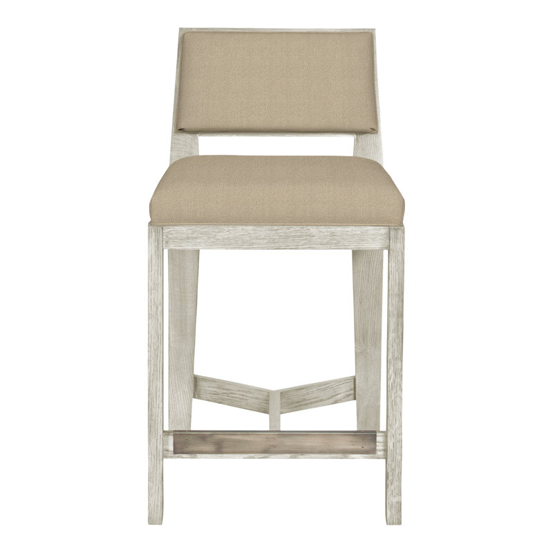 Thom Filicia Solid Wood 32.5" Bar Stool, Wrenn, Nomad Sand