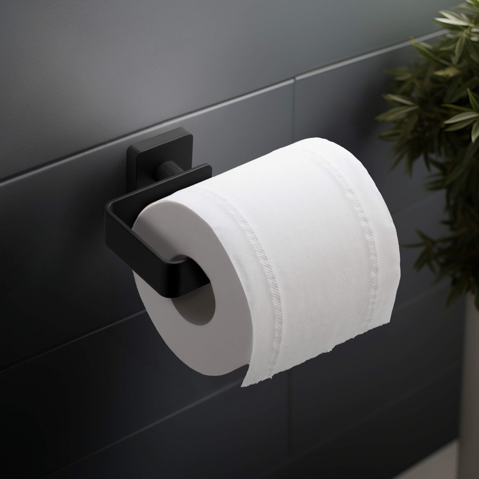 Blaze Toilet Paper Holder, Matte Black