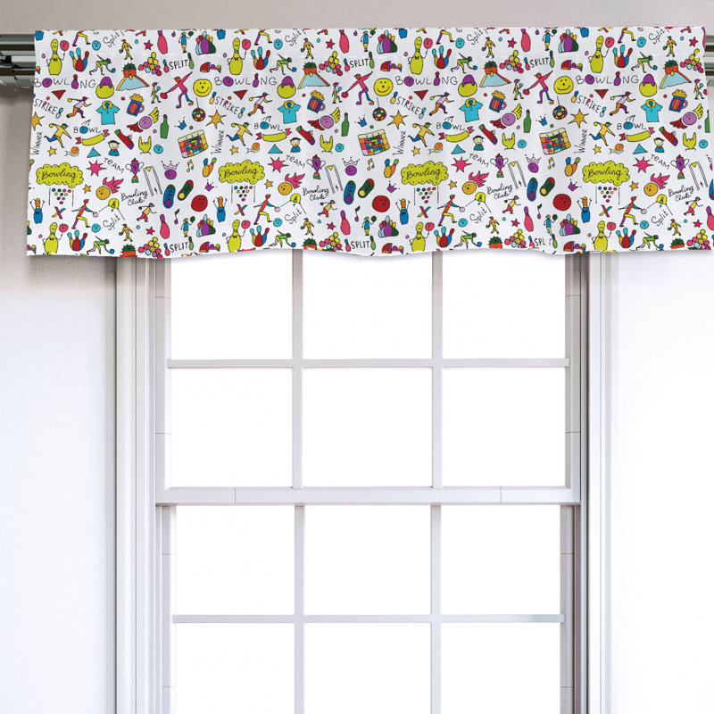 Sateen Ruffled Window Valance