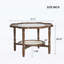 Table basse de style Mid-Century avec un design unique en forme de pétale