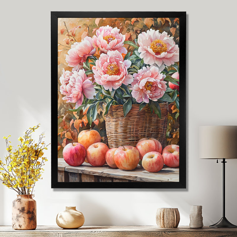 Boyers - Art mural sur toile florale, H 20 po x l 12 po, Reproduction encadrée d'une seule photo, Noir