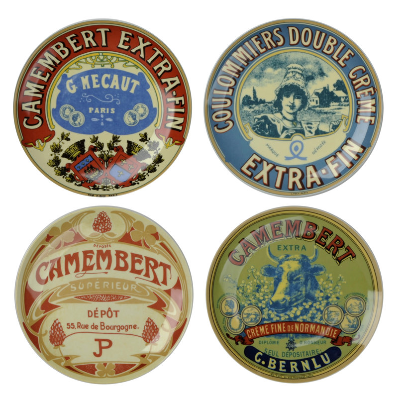 Classic Camembert Plates, 20cm Diameter