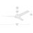 Velto 60-in 3-Blade Indoor Modern Matte White Smart Ceiling Fan with LED Light and Wall Control Powered by Bond Home App-127174484