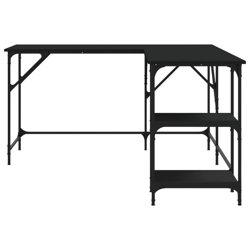Bureau d'écriture en L Tyarna, Noir