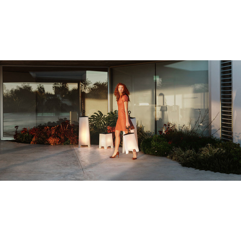 Noma Plug-In LED Color Changing Outdoor Floor Lamp, 40.5" H x 12.75" W x 12.75" D