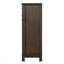 Commode de style transitionnel 1pc Boutons de tiroir à queue d'aronde française et anglaise et poignées suspendues Glissières latérales en métal Finition noyer foncé