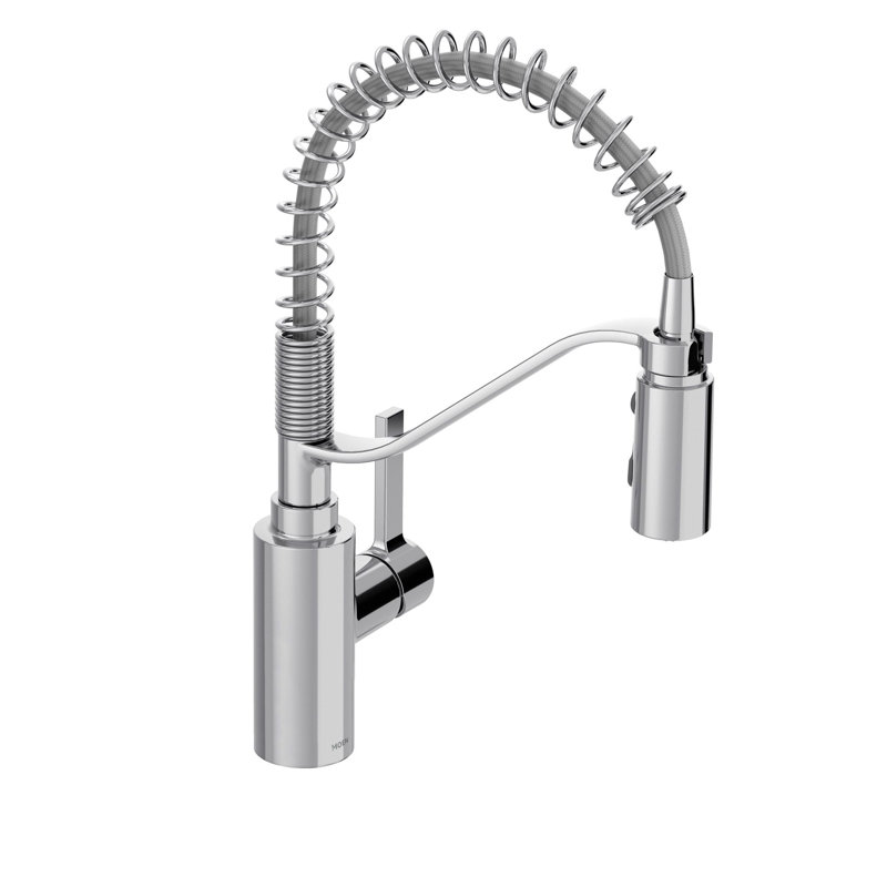 Genta LX Pulldown Pre-Rinse Spring Kitchen Faucet with Power Boost, Chrome