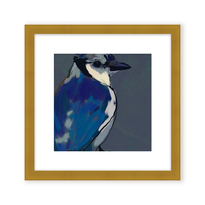 Nature Inspired Azure Aviary, 16" H x 16" W, Framed Canvas, Brown