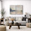 «Landscape Abstract Shapes Illustration», reproduction encadrée sur toile, 2 pièces-91069266-124478704