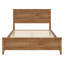Lit plateforme simple en bois avec lattes de bois robustes, aucun sommier requis