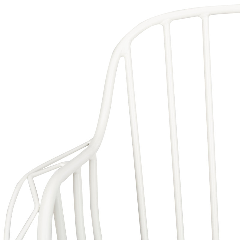 Tucker Outdoor Dining Armchair, Matte White