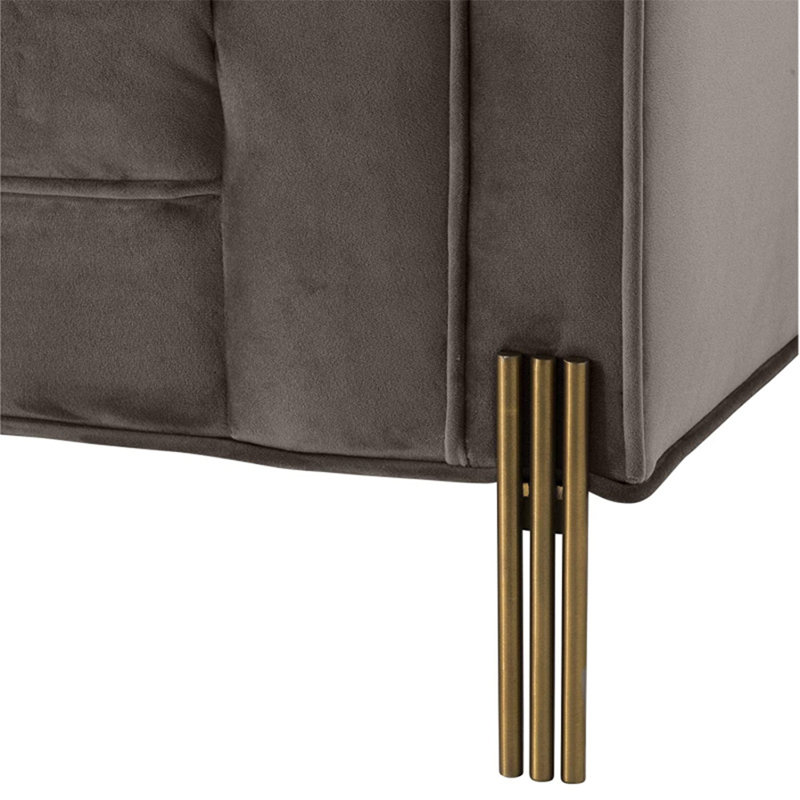 Chaise en pin de haute qualité, Doré, Orienté à droite