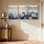 Ensemble de 3 impressions d'art sur toile