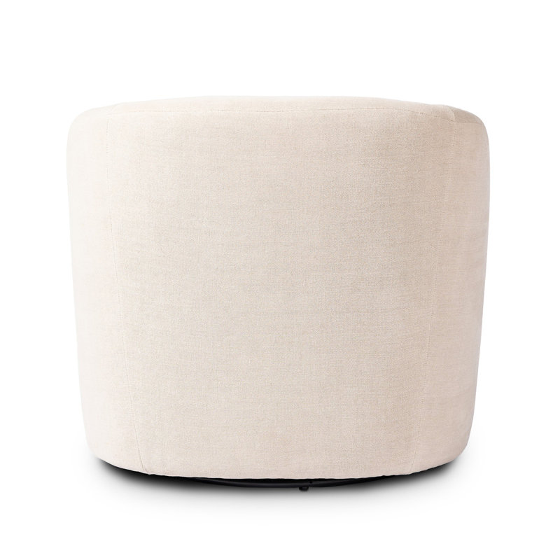 Salena Swivel Chair-Sonoma Chestnut, Broadway Dune